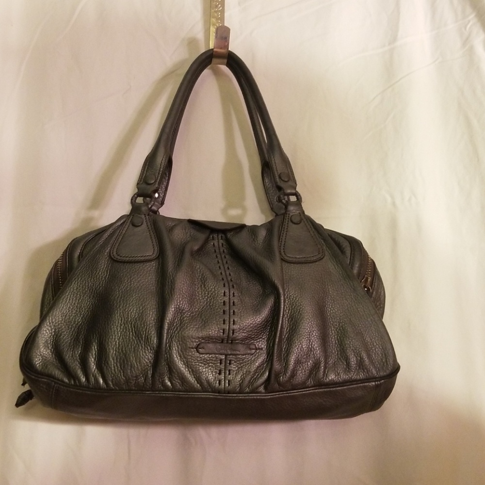 Cole Haan pewter leather purse